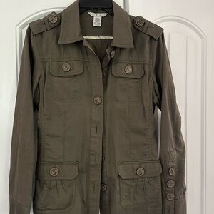 Cabi army green jacket. Light weight. Medium.